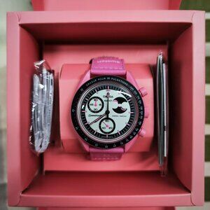 MoonSwatch Moonphase 🔥 Swatch x Omega • PINK  • Full Set